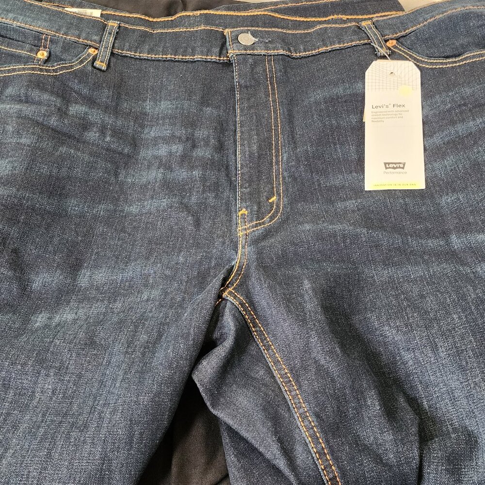 LEVIS 541 Athletic Taper Jeans Stretch Big & Tall Sizing Black NWT 48x29 blue